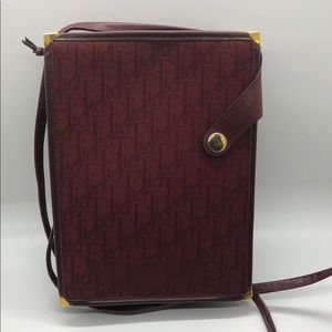 Vintage Dior Red Trotter Crossbody Bag
